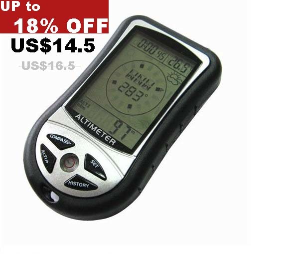 DS302 Multifunction Digital Altimeter with Compass Barometer and Forecast