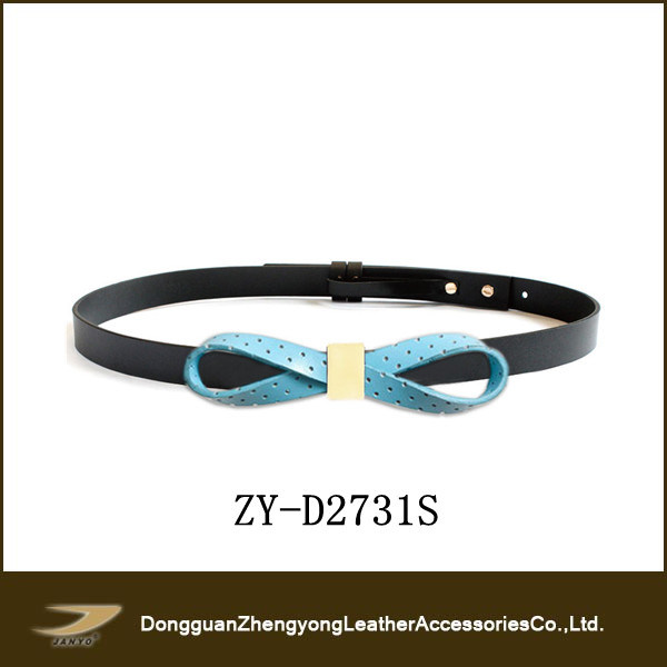 2014 New Design Lady Bow PU Belt (ZY-D2795S)