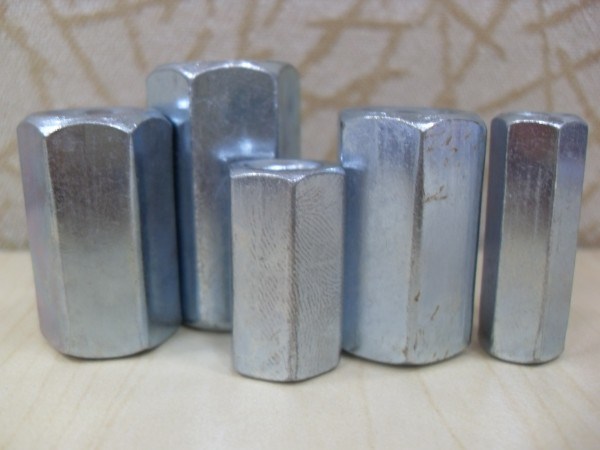 Steel with Zinc Plated Hex Coupling Nuts DIN 6334