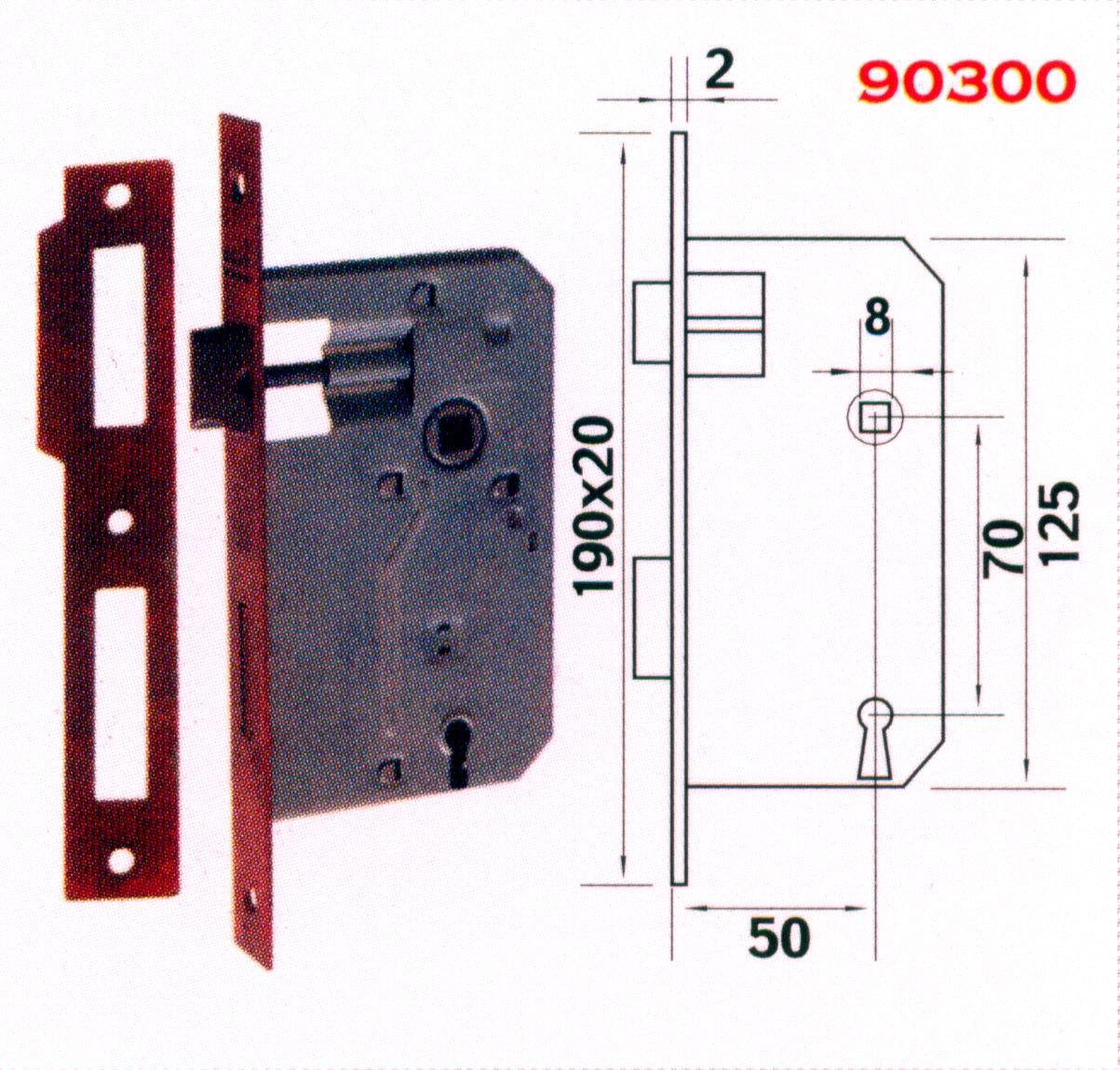 Fine Quality Lock Series Mortise Lock 90300