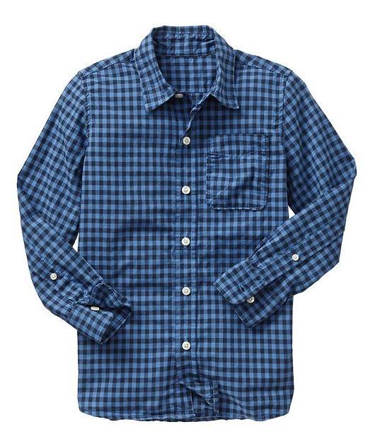 Men's Cotton Check Casual Long Sleeve Shirt