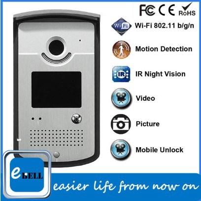 2015 Atz WiFi Doorbell Remote Answer WiFi Doorbell Camera, IP Doorbell WiFi