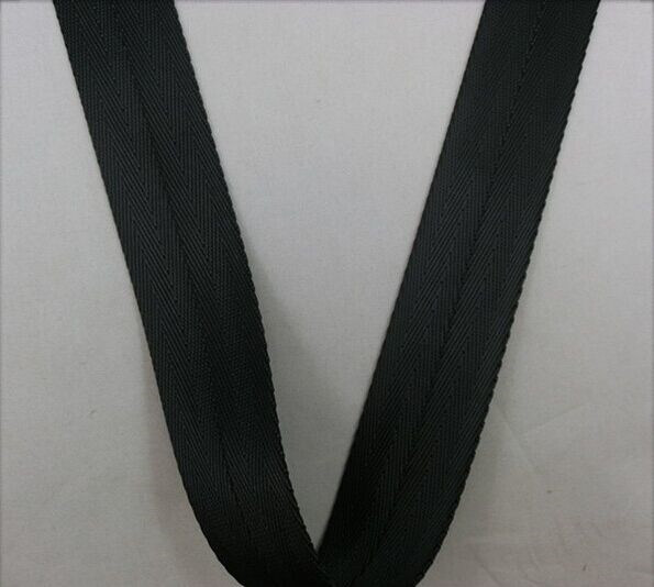 20mm Black Polyester Webbing Belt
