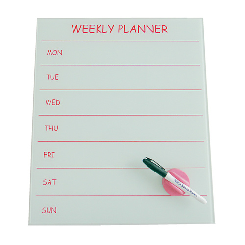 Glass Magnetic Weekly Planner (10011)