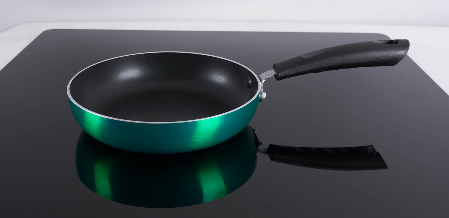 Blink Green Metalic Painting Aluminum Fry Pan