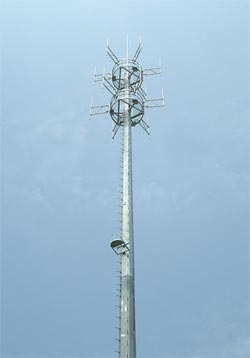 Monopole Broadcast Telecom Steel Tower (100m)