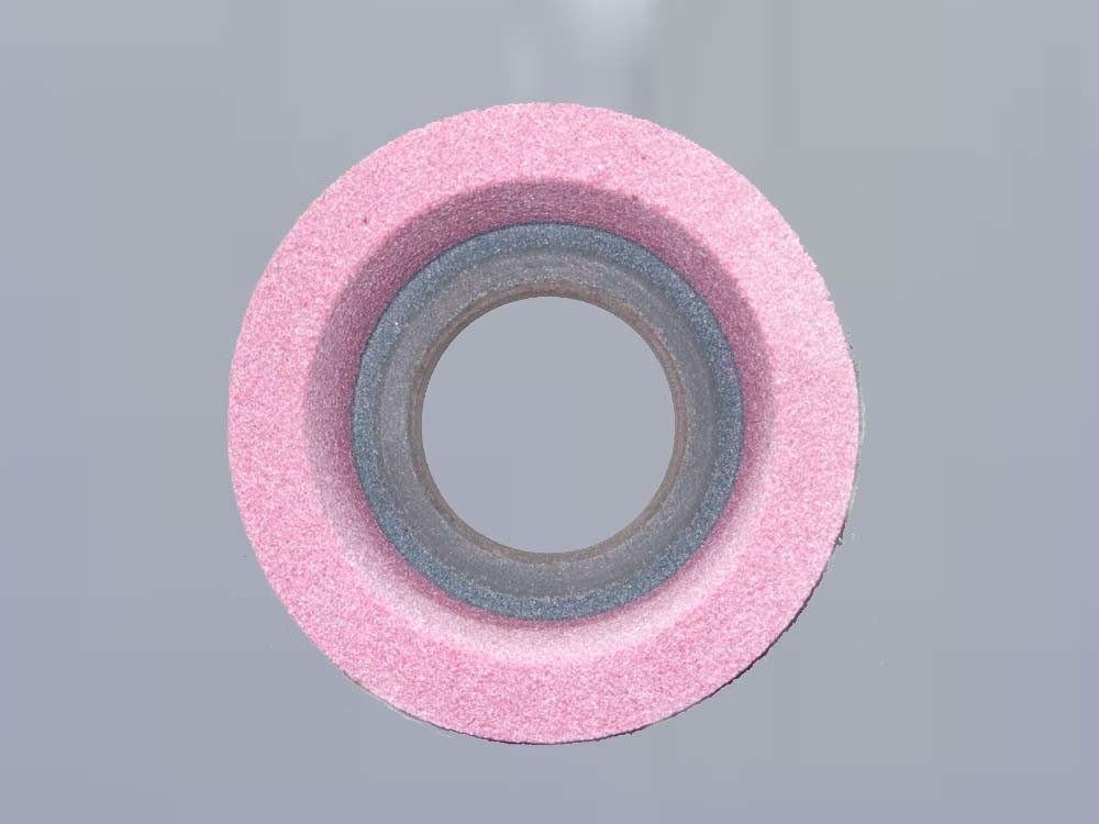 Pink Green and Brown Vitrified Ceramic Bond Straight Cup Wheels