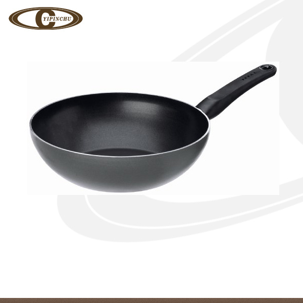 Elegant Black Induction Non-Stick Wok