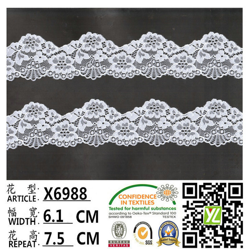 Elastic Stretch Lace Manufacturer for Lingerie Underwear and Fabric