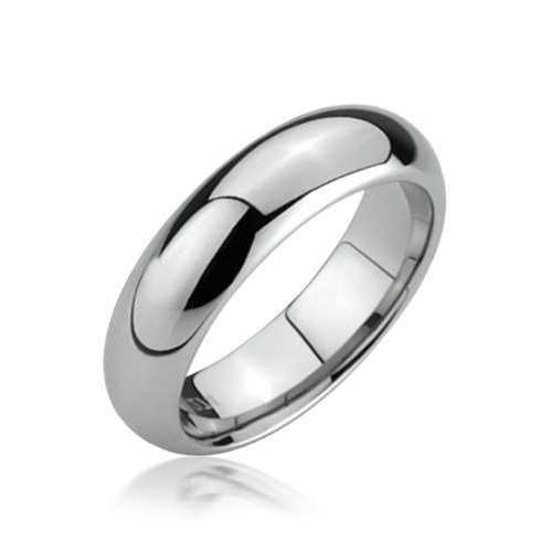 High Polished Unisex Wedding Band Ring