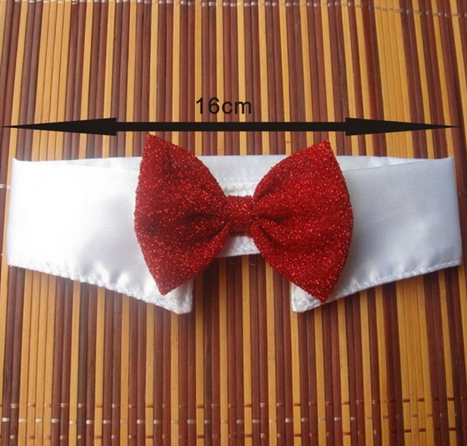 Dog Red Bow Tie Shine Fashion Style 2014 Year Pet Products Dog Products Dog Items
