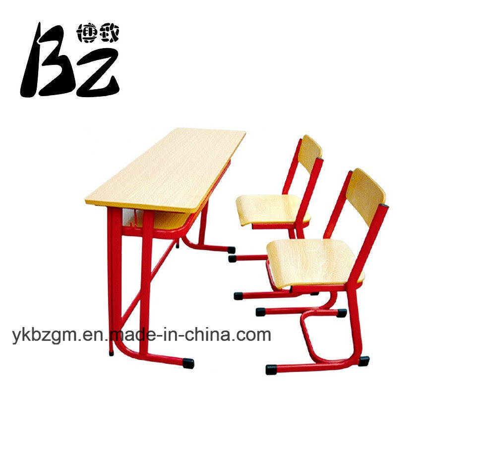 Double Desk and Chair School Furniture (BZ-0053)