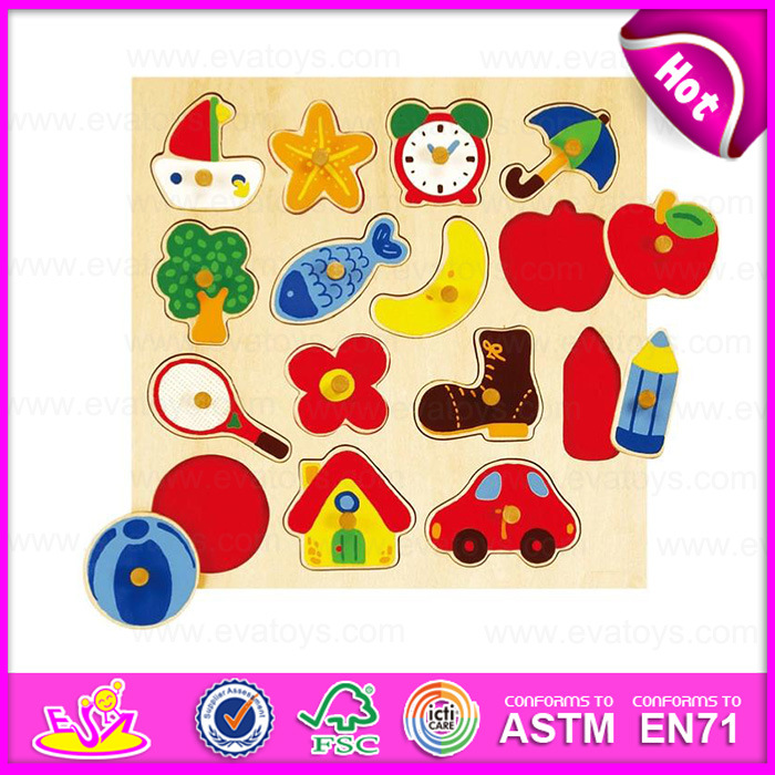 2015 New Classic Wooden Jigsaw Puzzle Game, Intellectual Game Wooden Jigsaw Puzzle, High Quality 3D Jigsaw Puzzle Game Toy W14m063