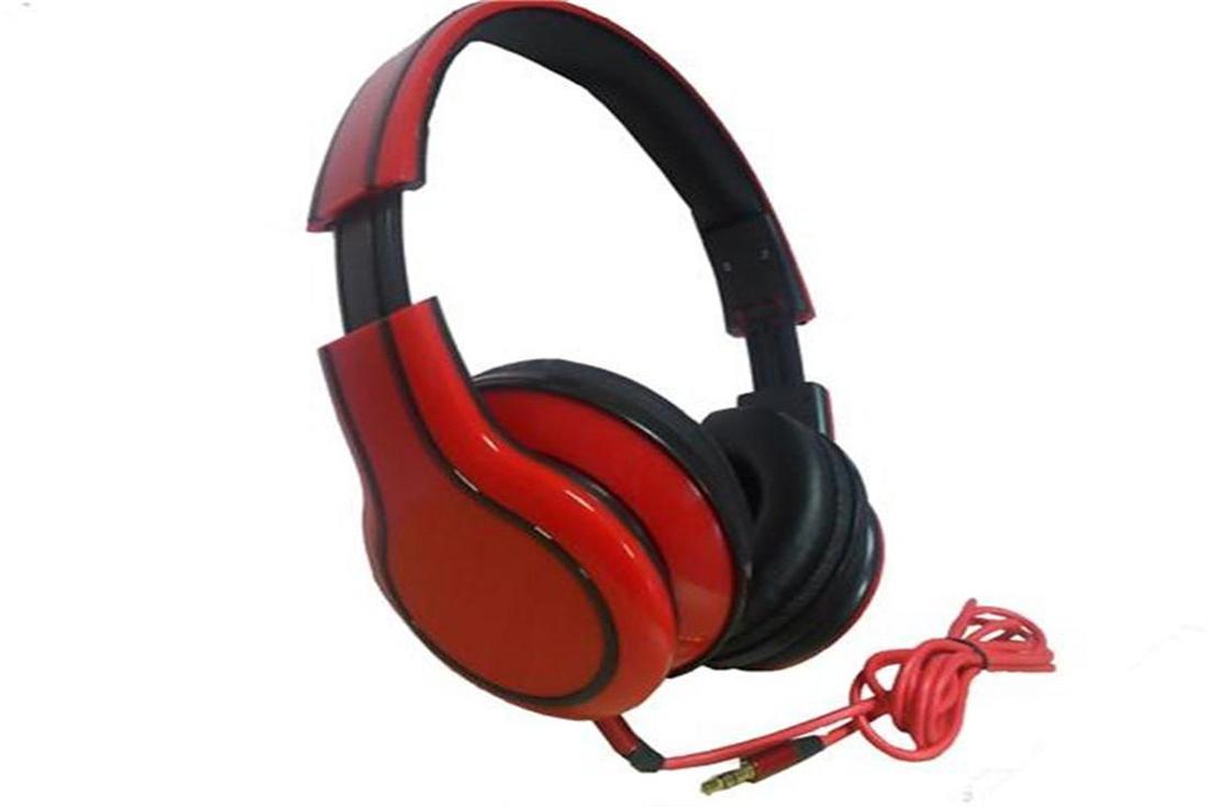 Newest Computer Headphone, Red and Black Mobilephone Headset (JD-4909)