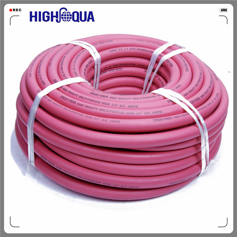 Multi-Purpose Smooth Surface and Cloth Surface Colorful Rubber Hose, Firber Braided Flexible Rubber Hose