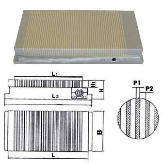 Rectangular Permanent Magnetic Chuck