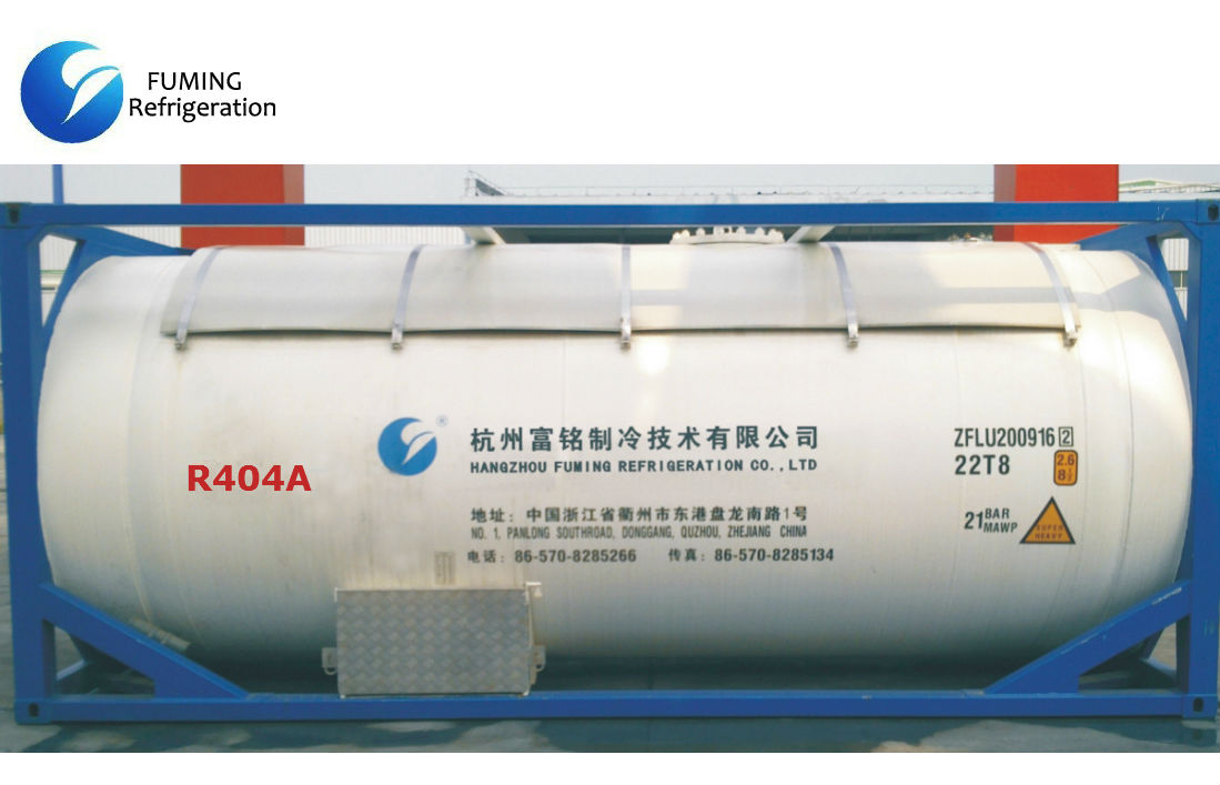 R404A Refrigerant Gas in ISO Tank for Low Temperature Refrigeration