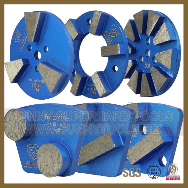 2015 Popular Diamond Abrasive Segment Grinding Pad for Concrete