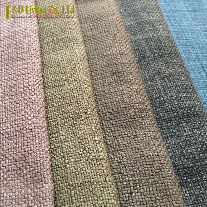 Contemporary Linen Upholstery Sofa Fabric (FD8100)