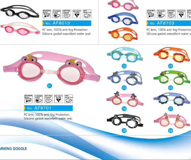 Hot Sale Cute Safety Swimming Goggles, Swimming Eyewear for Girls