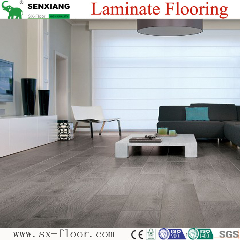 Synchronized Embossed Registered Handscraped V-Groove Waterproof Laminated Laminate Flooring