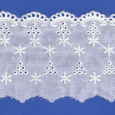 Embroidered Lace, Cotton Lace Trimming for Women's Garmengts