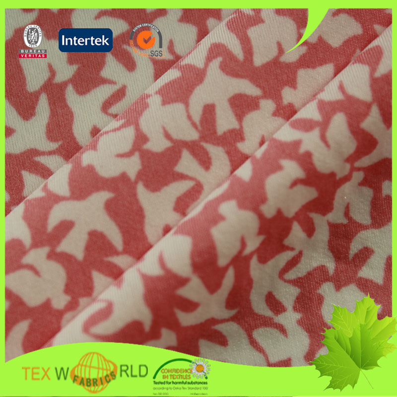 Knitting 4 Way Stretch Spandex Custom Printed Spandex Fabric