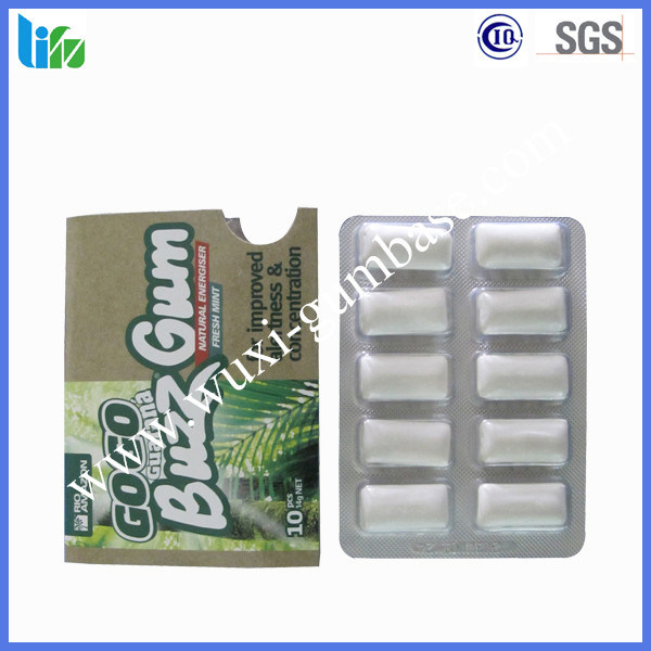 Hot Selling Mint Guarana Chewing Gum Energy Mint