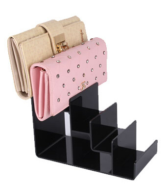 Acrylic Multi-Level Wallet Display Stand Holders