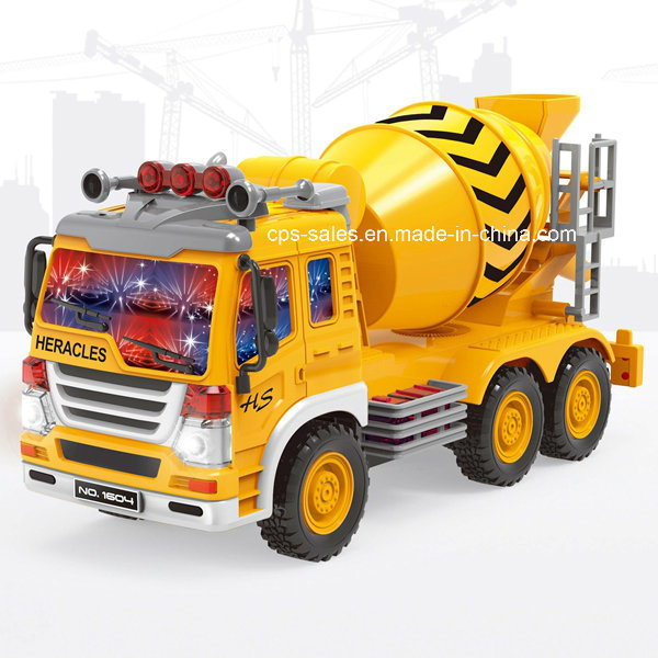 Friction Mixer Truck Toy with Music and Light