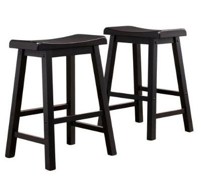 Kitchen+Dining Room Furniture - 2 PC Scoop Stools (SH-140)