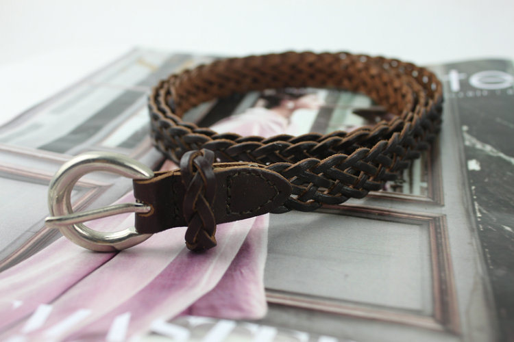 Plait Woven Fashion Leather Belt (LB-140706)