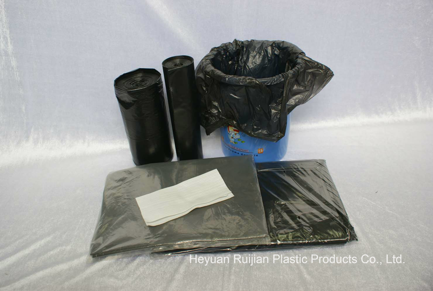 Star-Sealed Plastic Garbage Bag with ISO Certification