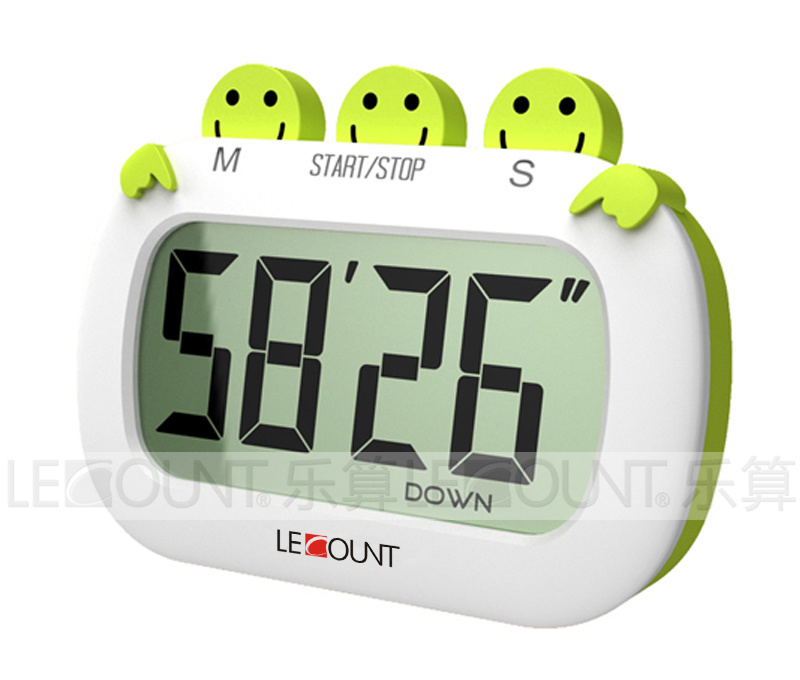 ABS Large LCD Screen Countdown Kitchen Timer with Magnet (LC947)