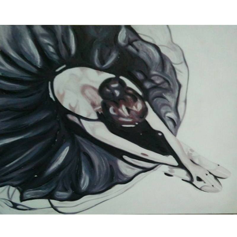 Beautiful Ballet Dancer Painting for Home Decor (LH-096000)