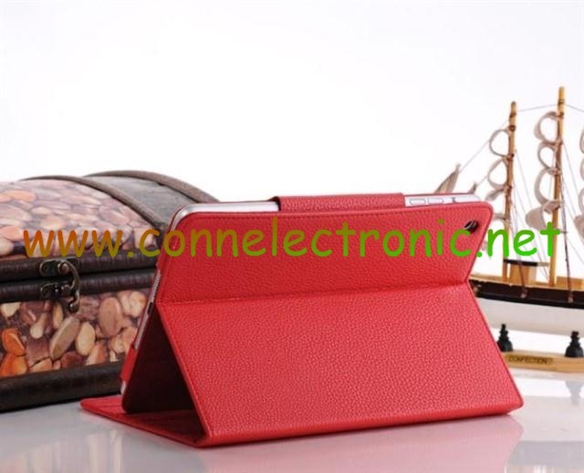 Leather Case for iPad Mini with Litchi Pattern