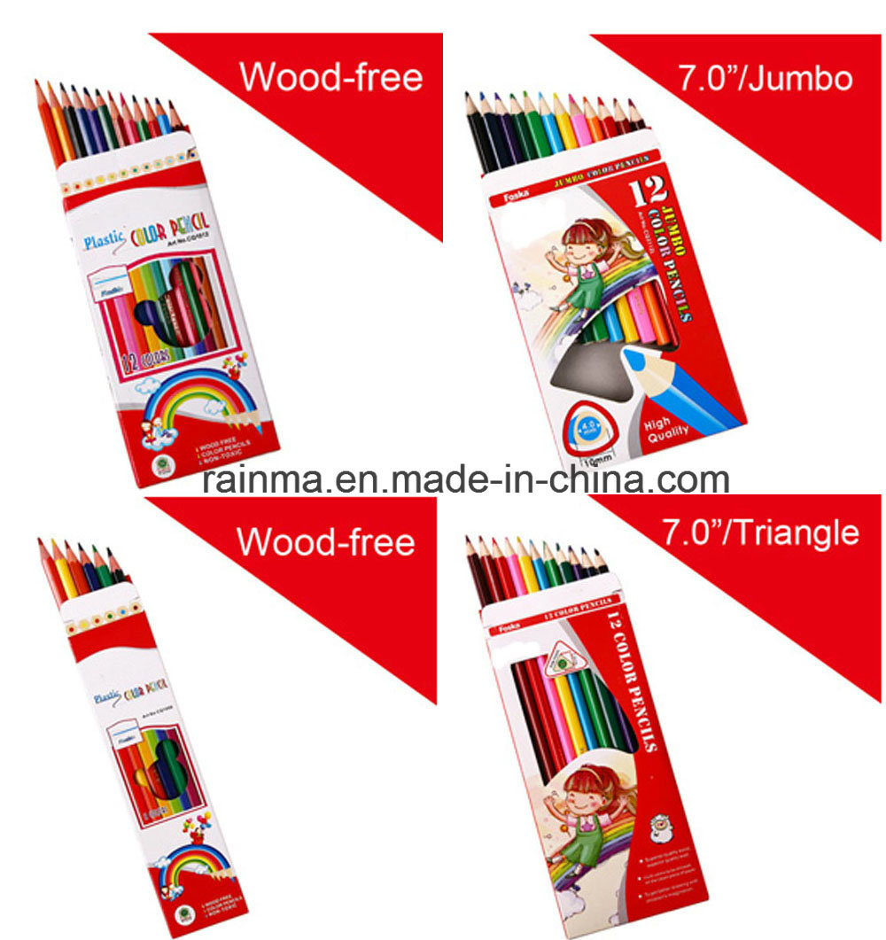 Wood Free Colour Pencil with Cheap Price