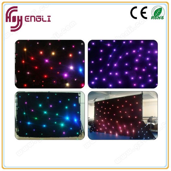 LED Stage Star Cloth Curtain for Wedding (HL-051)