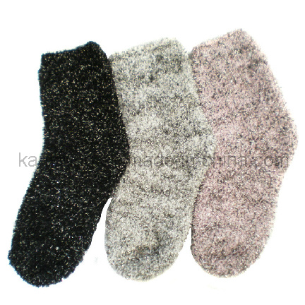 Marl Color Soft Touching Yarn Bed Sock, Indoor Sock (SS-BS-014)