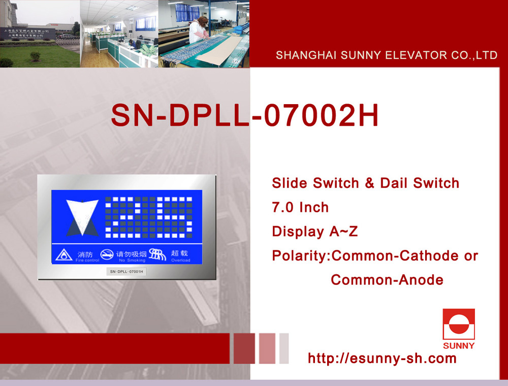 Display LCD for Elevator (SN-DPLL-07002H)