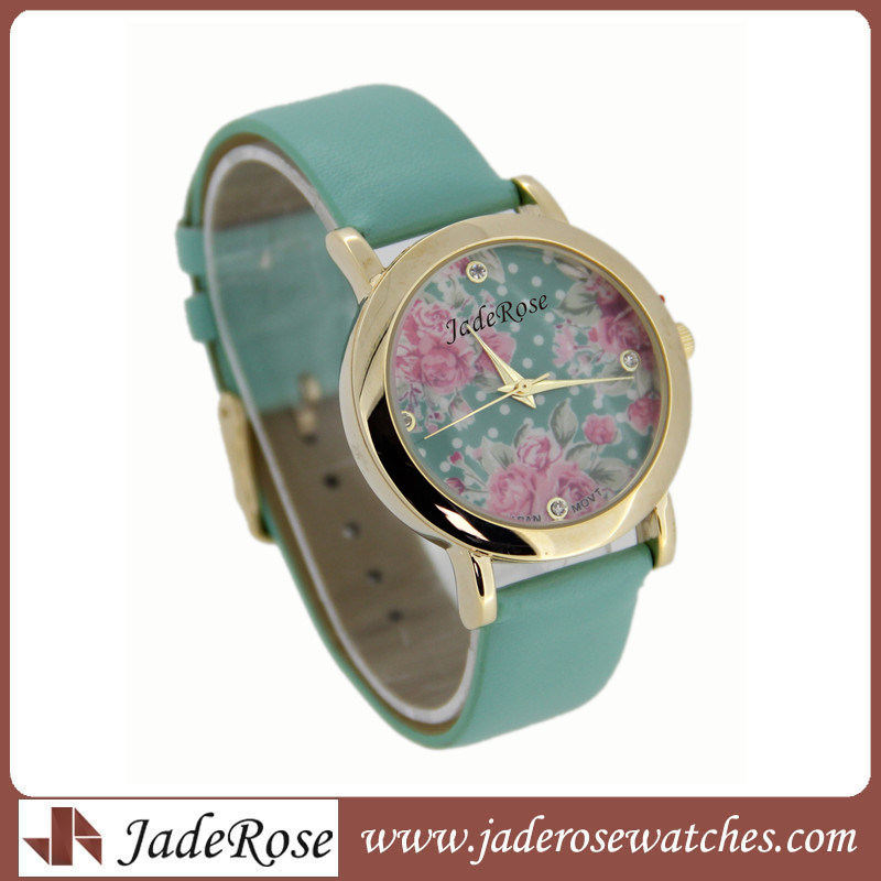 Beautiful Flower Dial Ladies Fashion Gift Watch