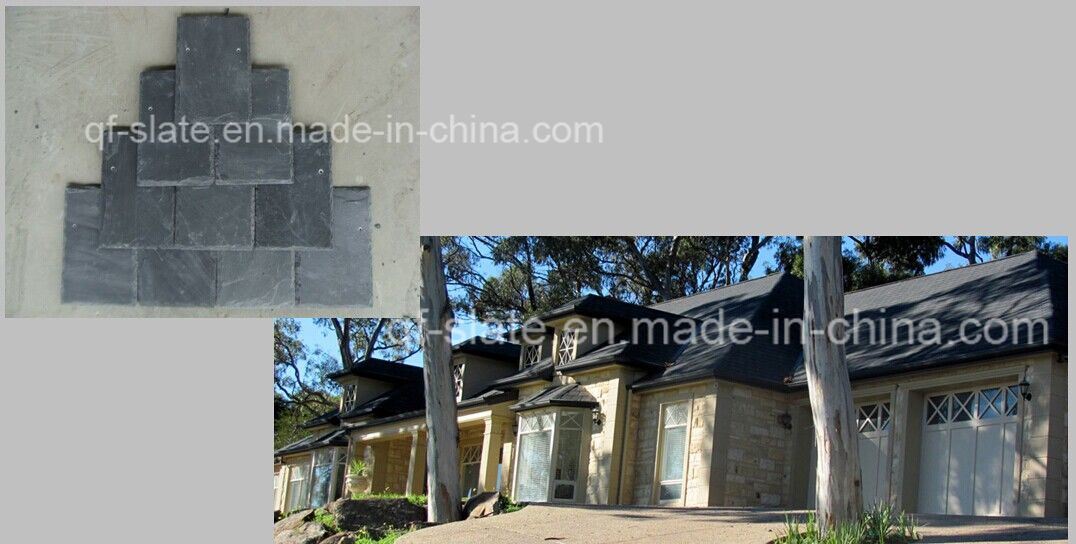 Waterproof Non-Slip Quarry Directly Sale Natural Stone Roofing Slate