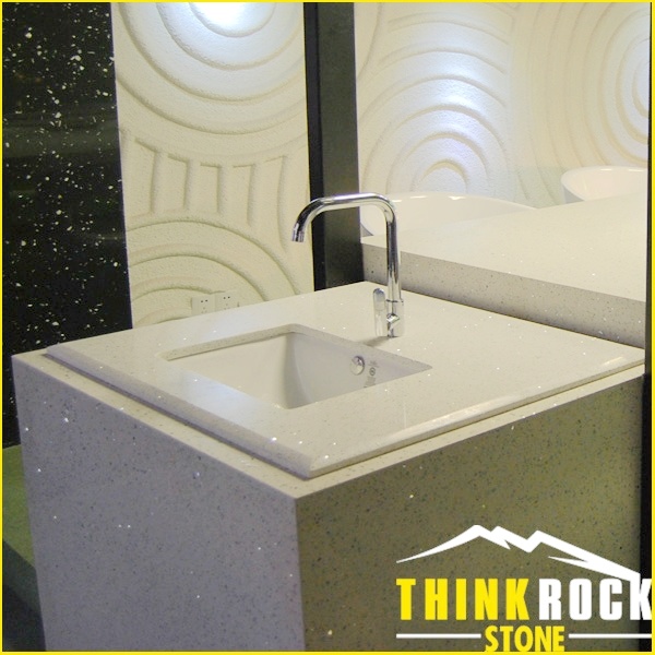 Quartz/ Artificial Marble/ Microlite Stone for Vanity Top/ Countertop in Bathroom and Kitchen