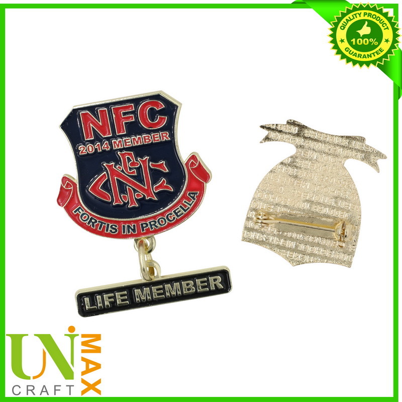 Nickel Plated Enamel Lapel Pin Badge (UM-4024)