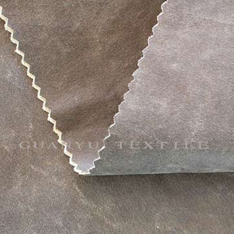 Imitation Leather Polyester Suede Fabric Compound for Decoration