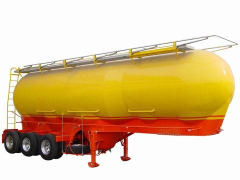 3-Axle V Type Bulk Cement Semi Trailer - 50m³