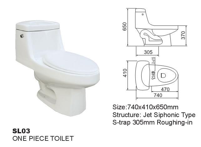 One Piece Toilet (SL03)
