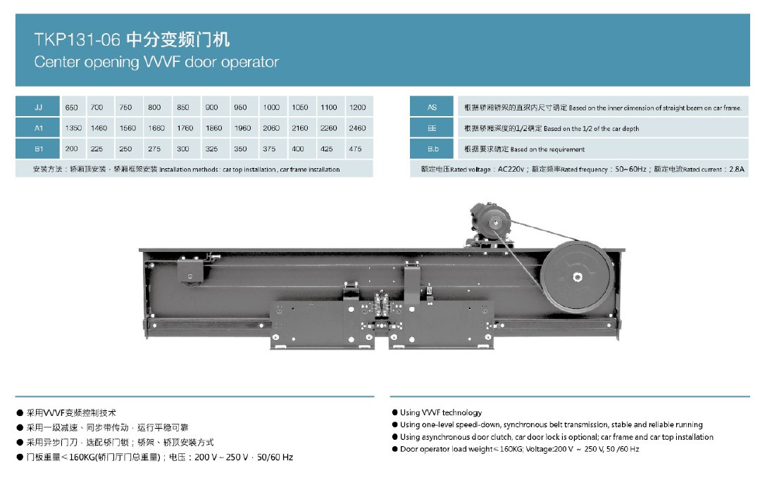 Door Machine for Elevator / Door Operator for Elevator