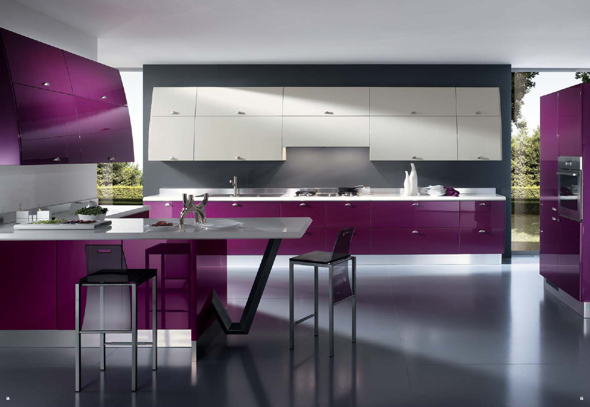 Kitchen Furniture High Modern Design Gloss Lacquer Finish Kitchen Cabinets