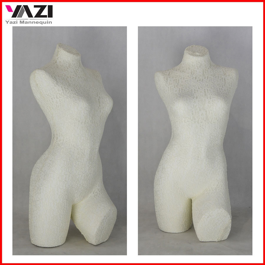 Lace Covered Headless Female Torso Mannequin From Yazi Mannequin